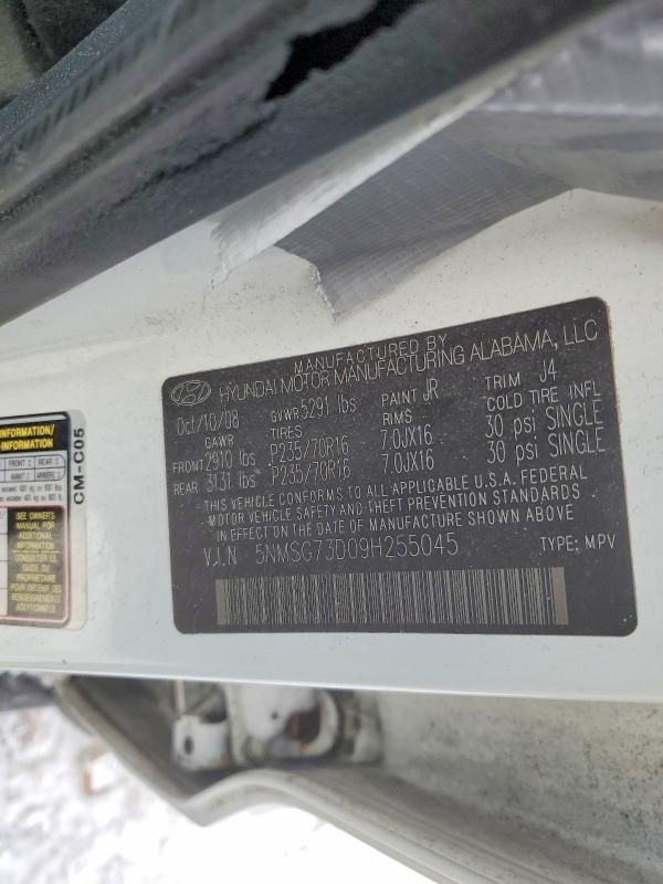 2009 Hyundai Santa fe gls