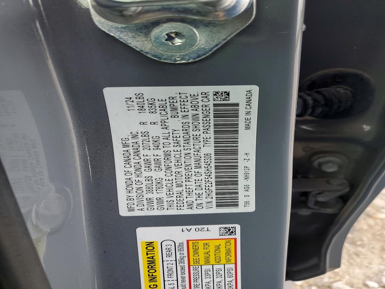 2025 Honda Civic Sport