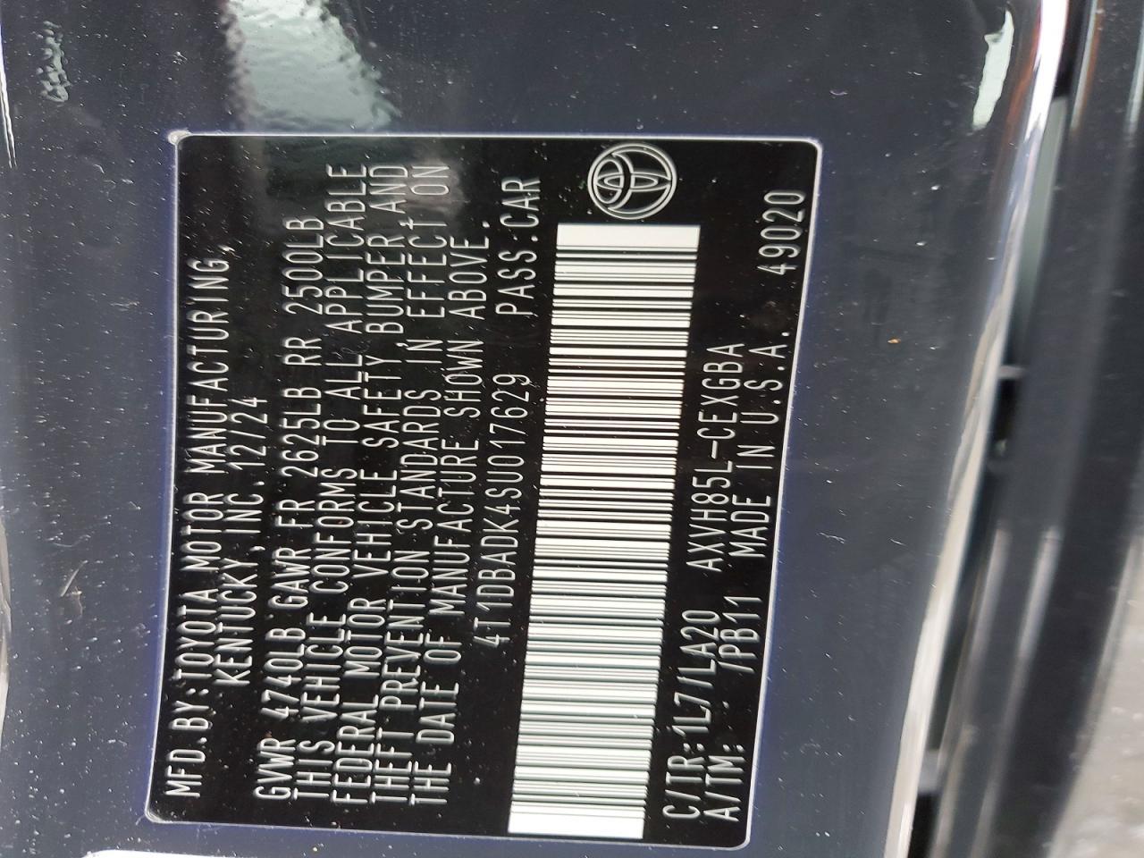 2025 Toyota Camry xse