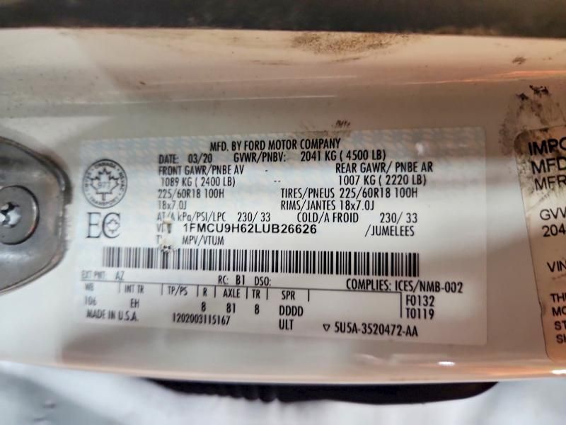 2020 Ford Escape sel