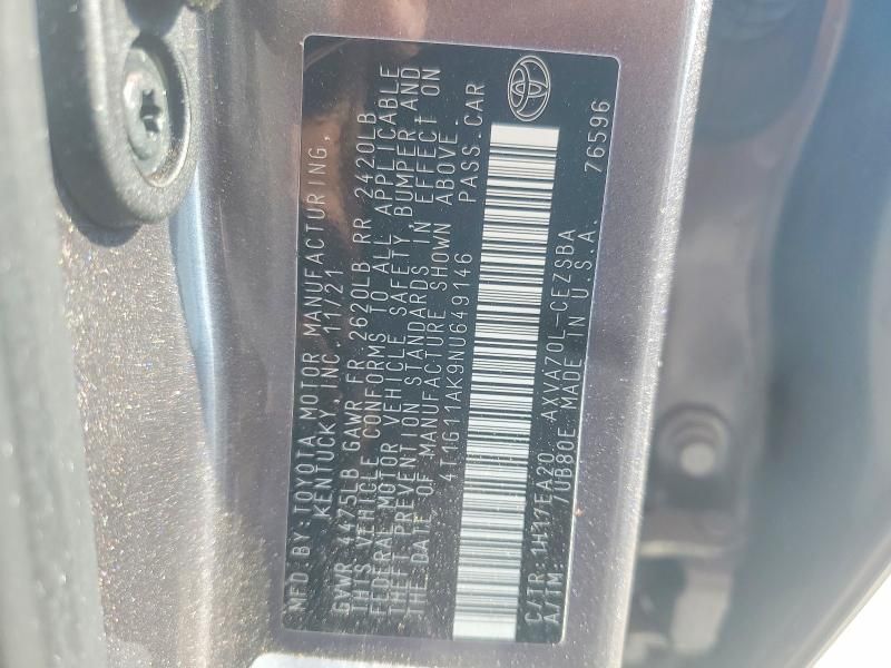 2022 Toyota Camry se