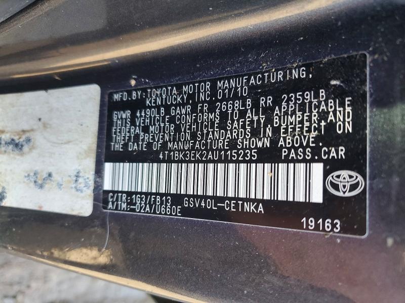 2010 Toyota Camry se