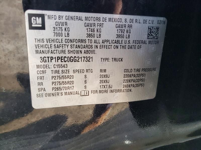 2016 GMC Sierra C1500 Denali