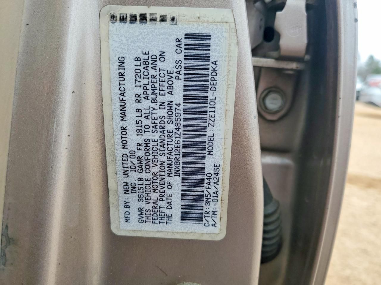 2001 Toyota Corolla ce