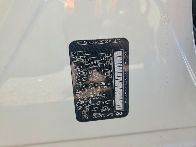 2021 Infiniti Qx50 Essential