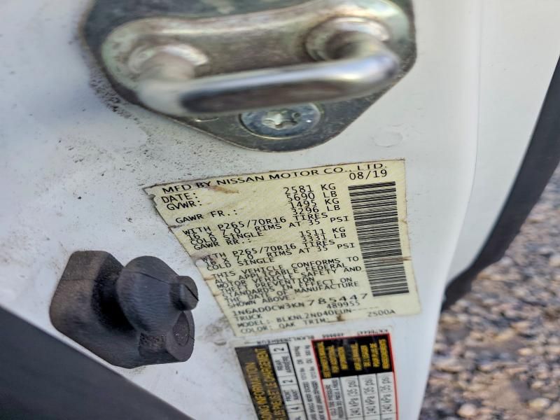 2019 Nissan Frontier sv