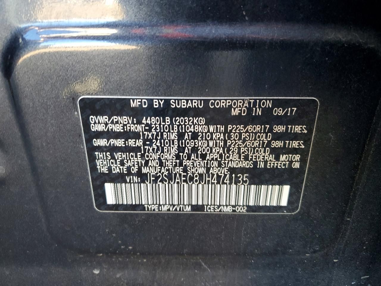 2018 Subaru Forester 2.5i Premium