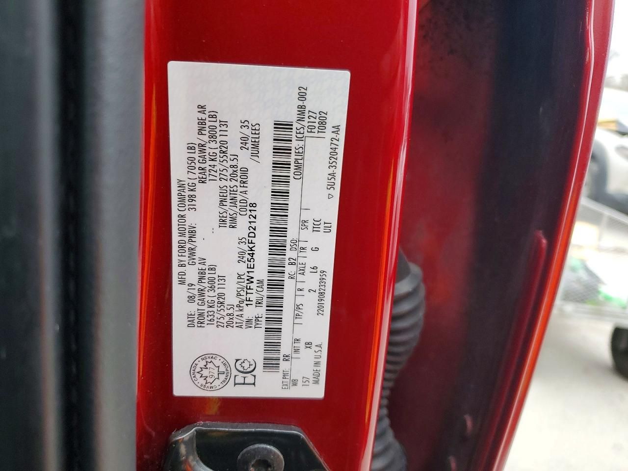 2019 Ford F150 Supercrew