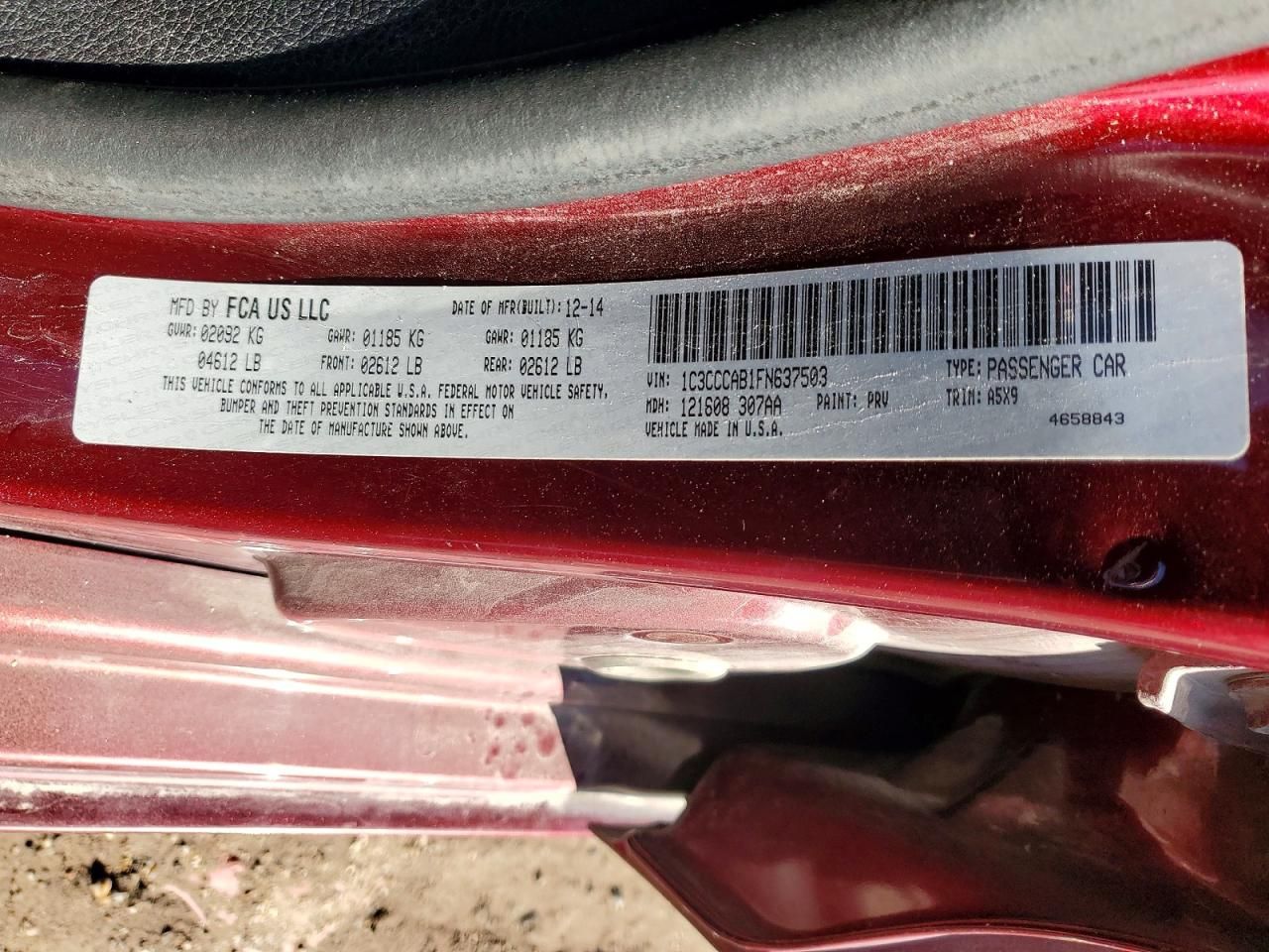 2015 Chrysler 200 Limited