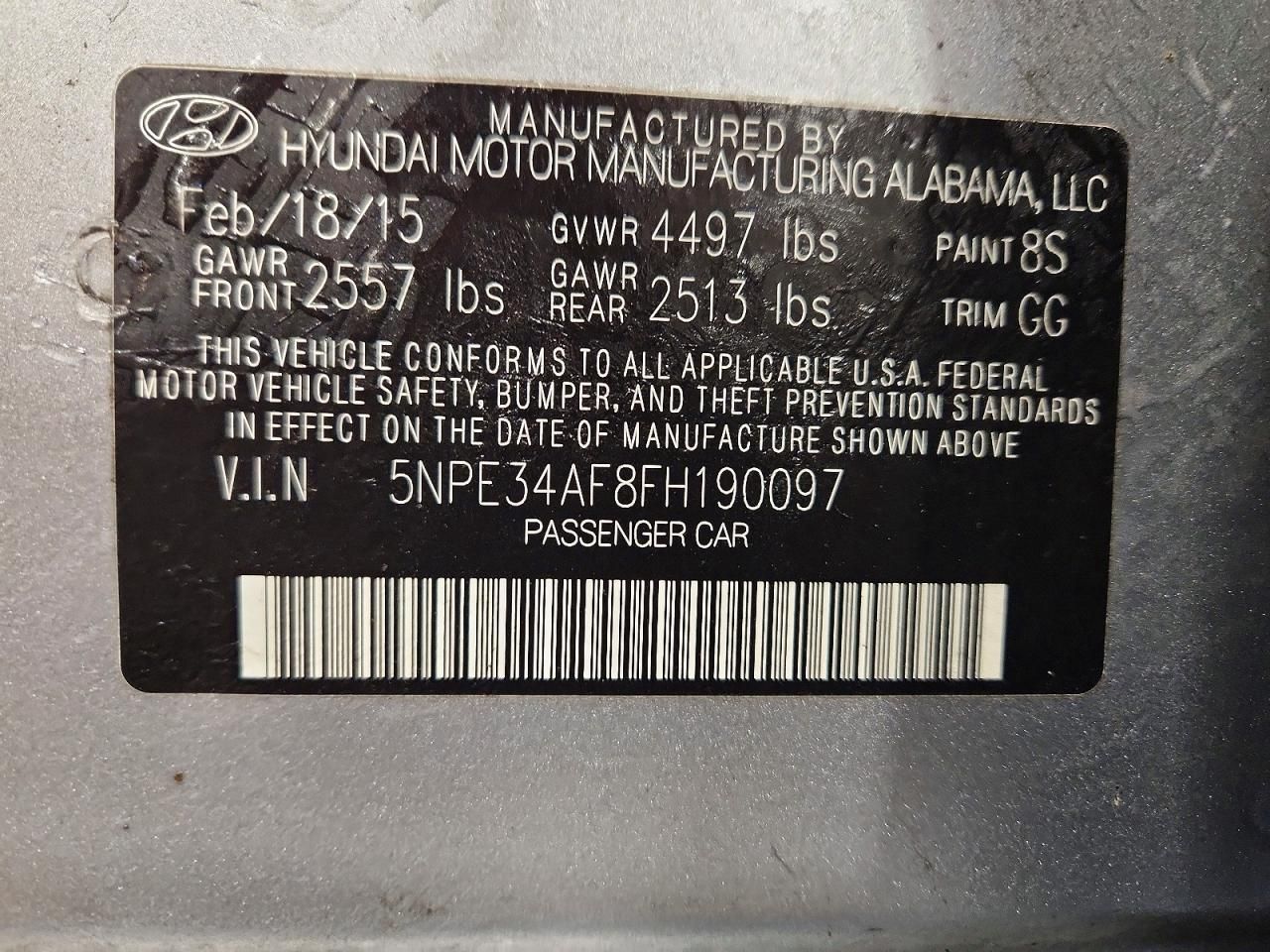 2015 Hyundai Sonata Sport