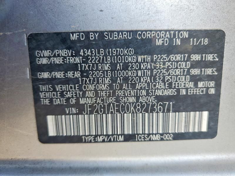 2019 Subaru Crosstrek Premium