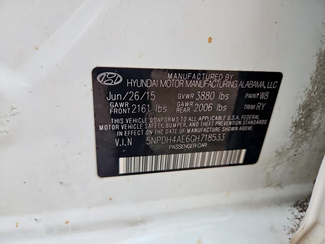 2016 Hyundai Elantra se