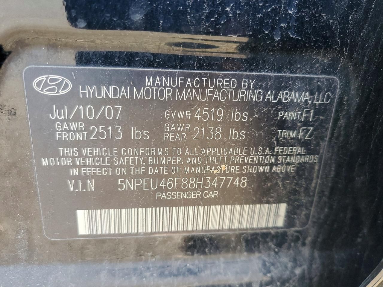 2008 Hyundai Sonata se