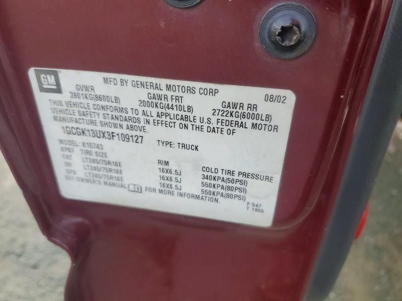 2003 Chevrolet Silverado K1500 Heavy Duty