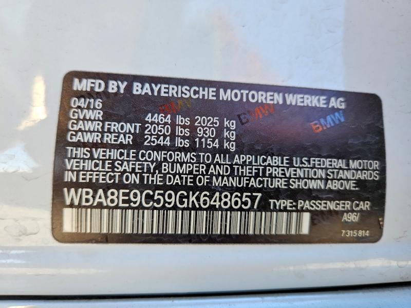2016 BMW 328 i Sulev