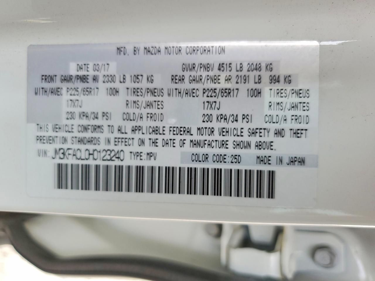 2017 Mazda Cx-5 Touring