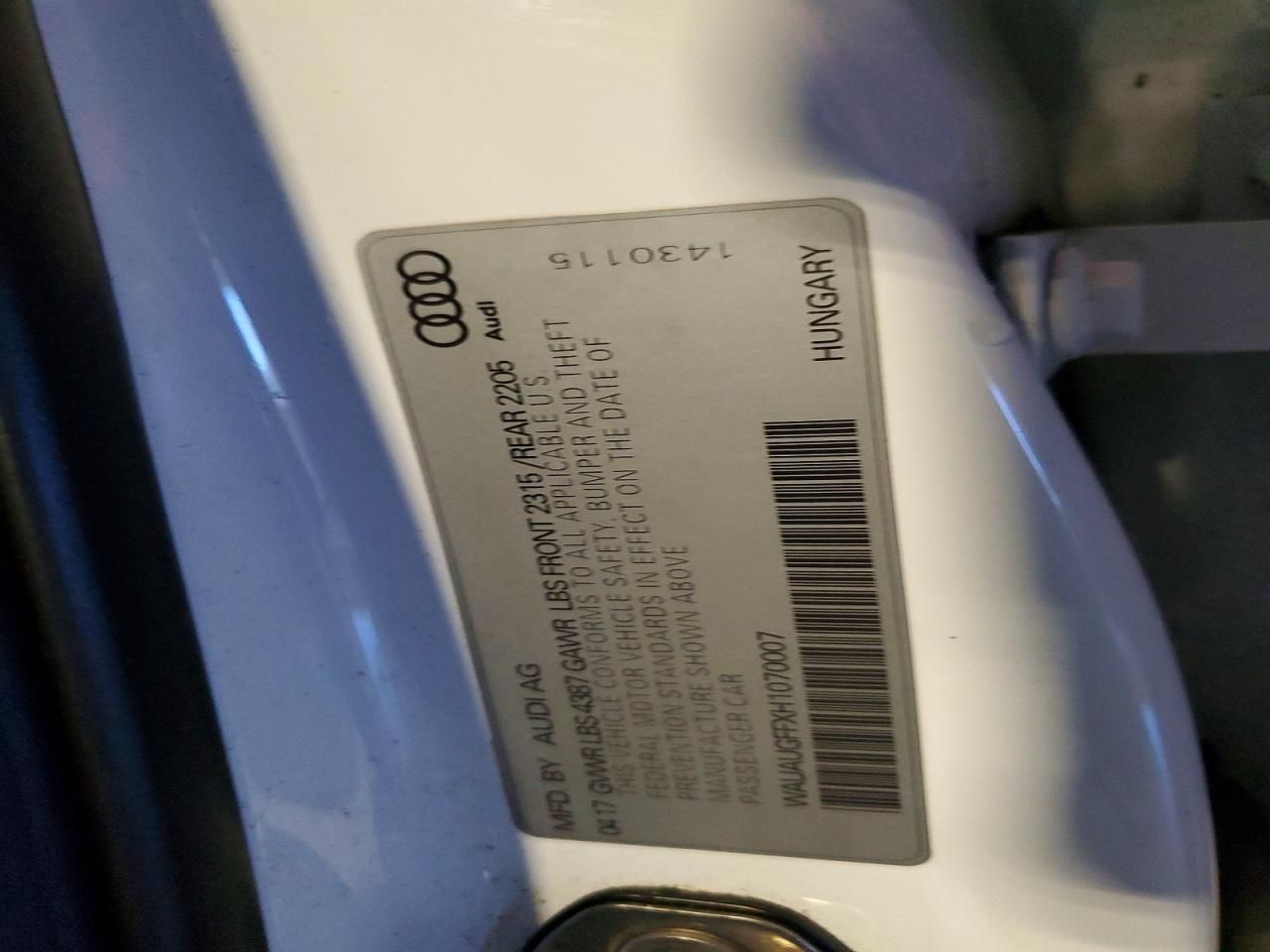 2017 Audi A3 Premium