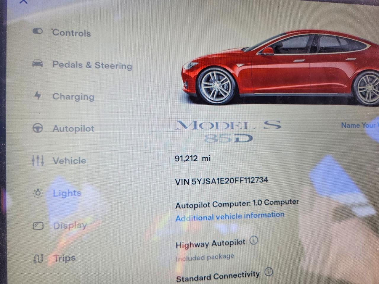 2015 Tesla Model s