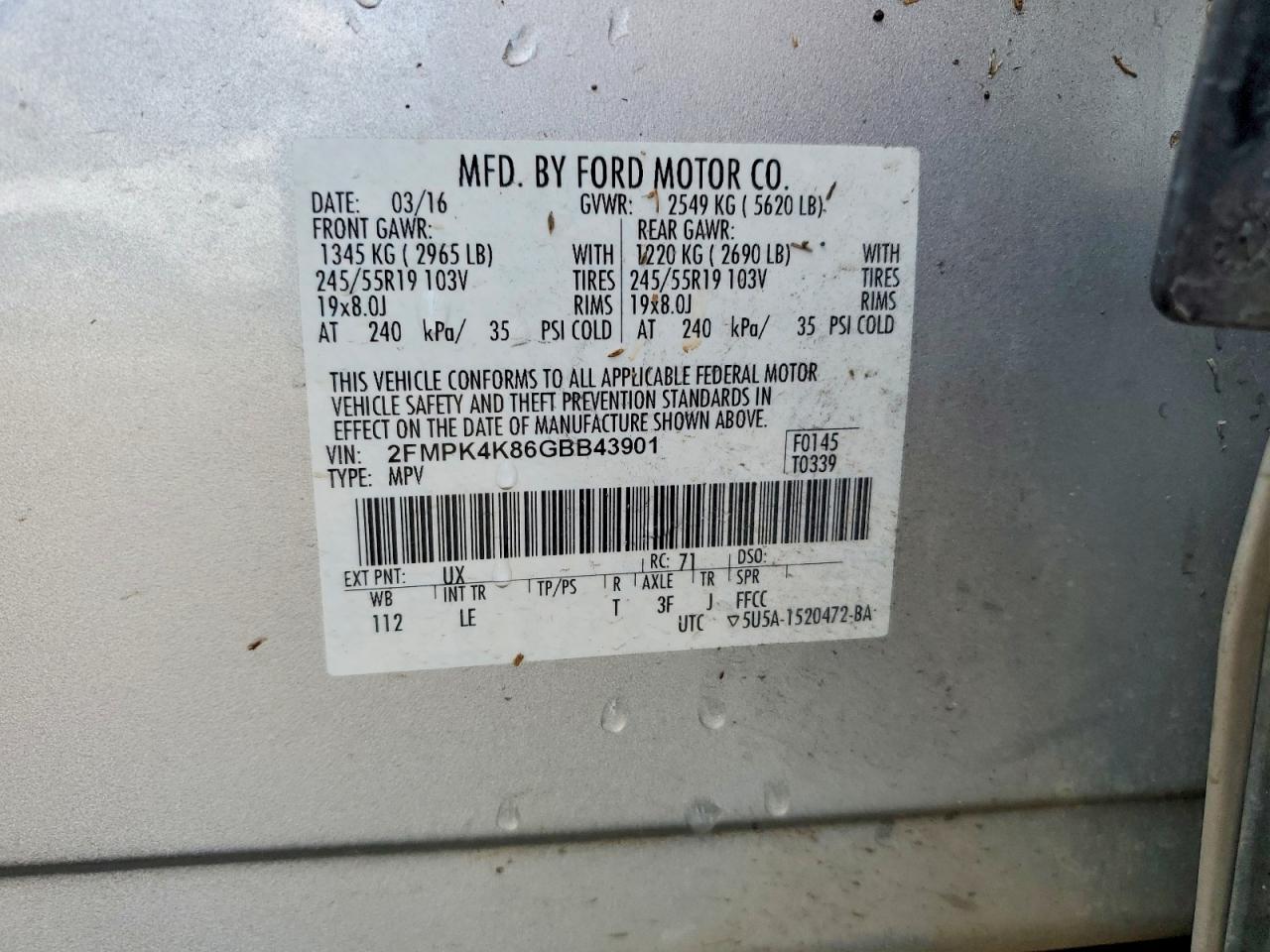2016 Ford Edge Titanium