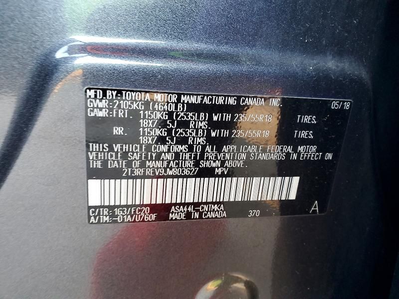 2018 Toyota Rav4 Adventure