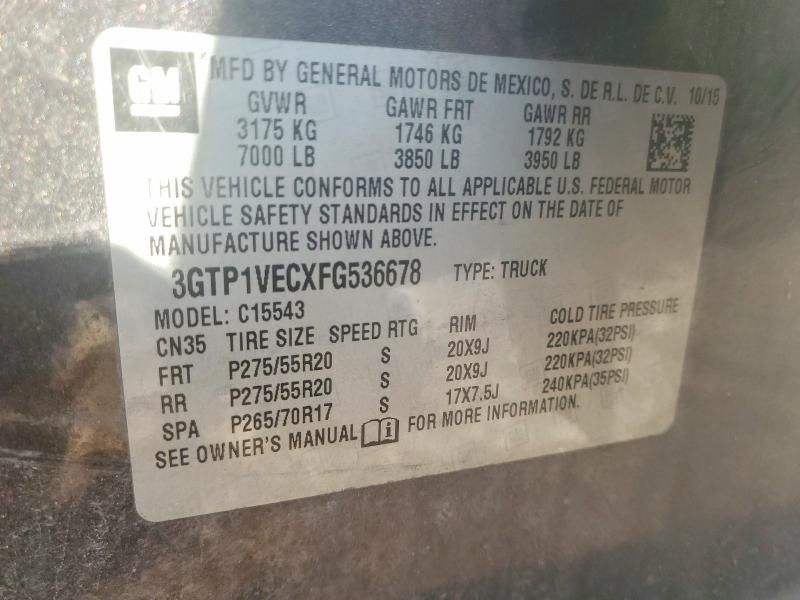 2015 GMC Sierra C1500 SLT
