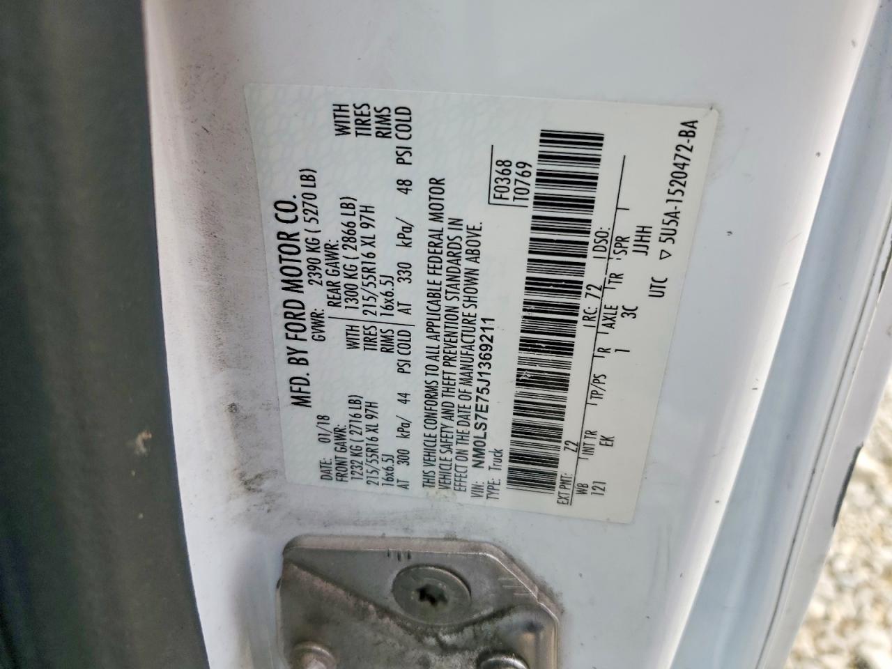 2018 Ford Transit Connect XL