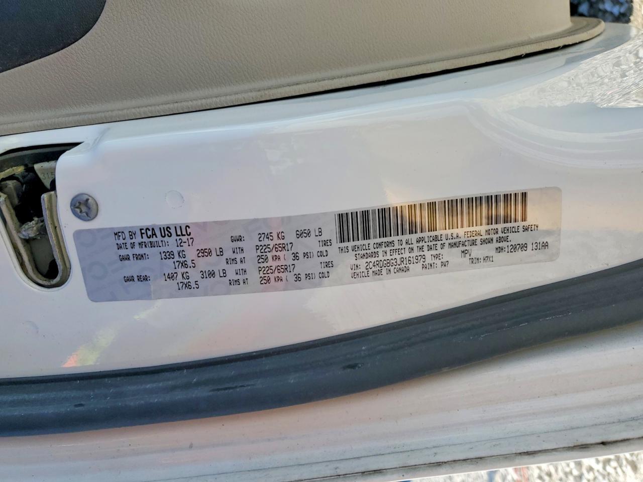 2018 Dodge Grand Caravan se