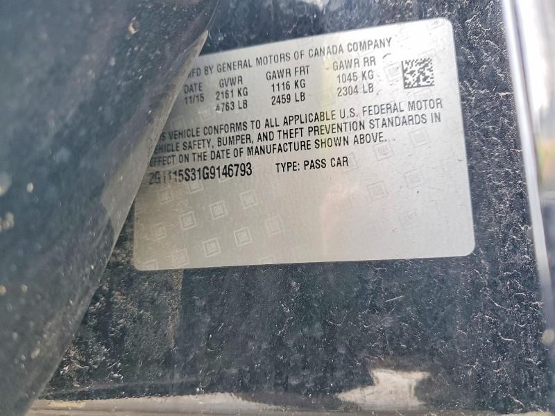 2016 Chevrolet Impala lt