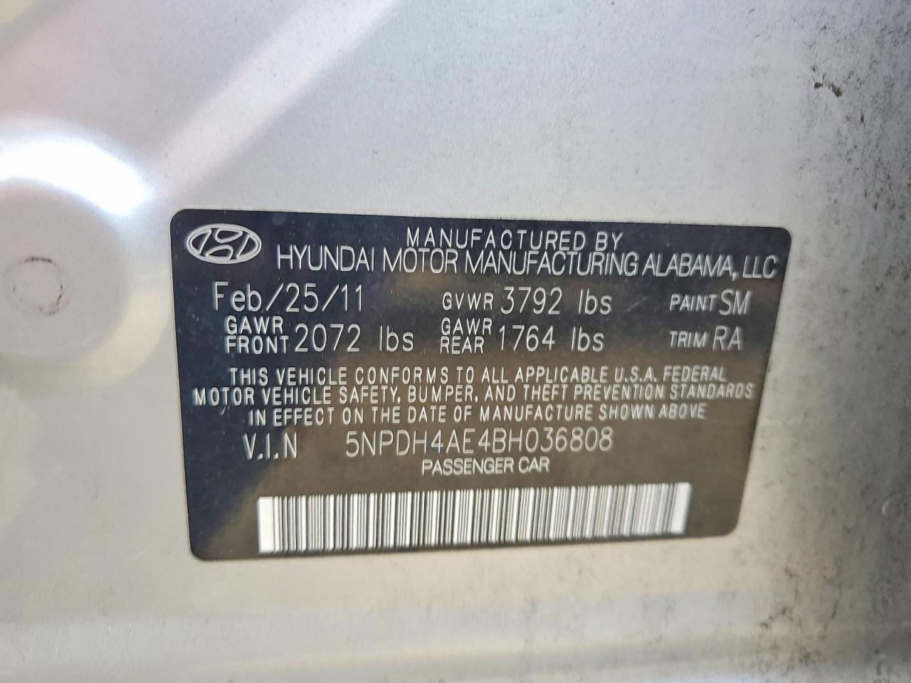 2011 Hyundai Elantra gls