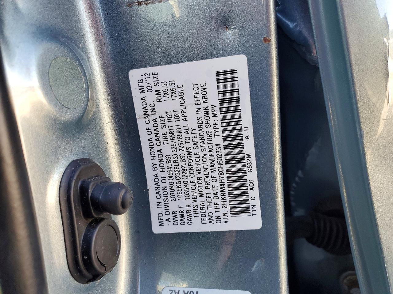 2012 Honda Cr-v exl