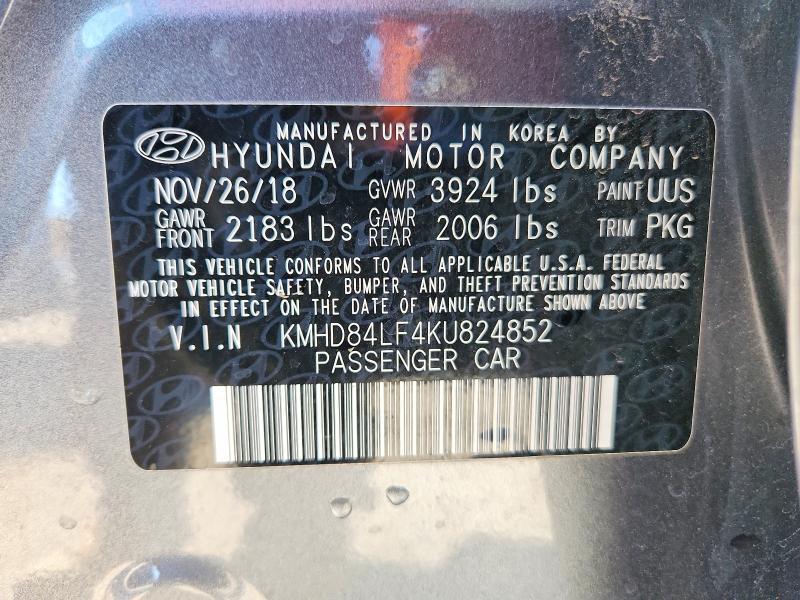2019 Hyundai Elantra sel