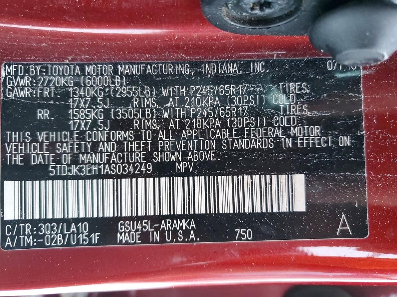 2010 Toyota Highlander se