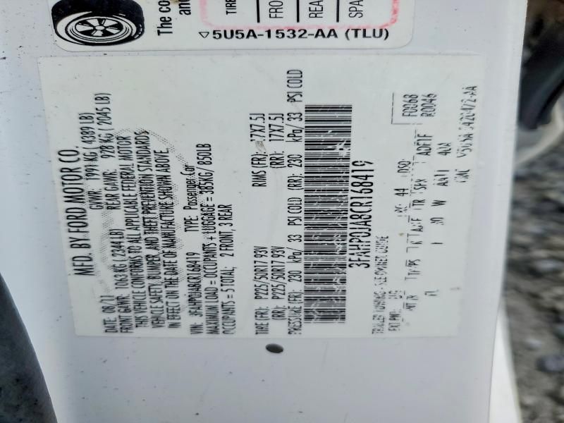 2012 Ford Fusion sel