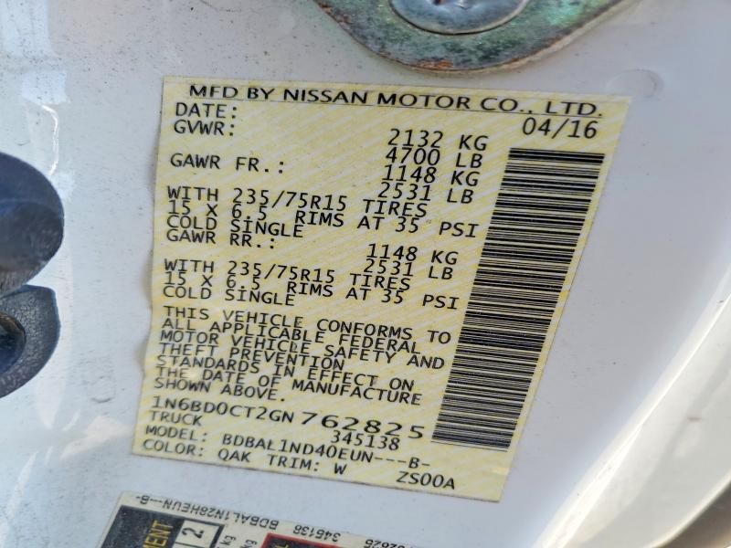 2016 Nissan Frontier s