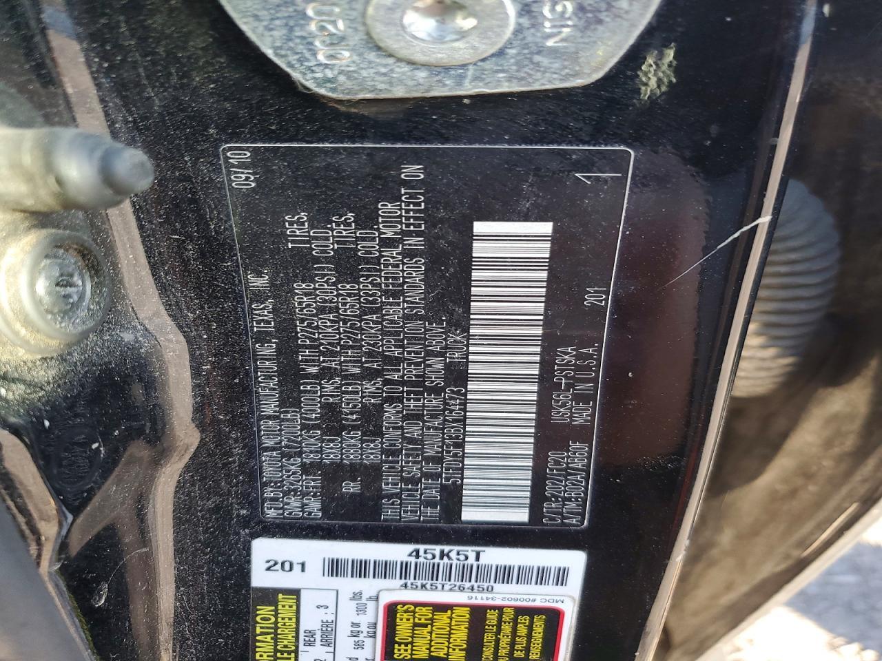 2011 Toyota Tundra Crewmax SR5