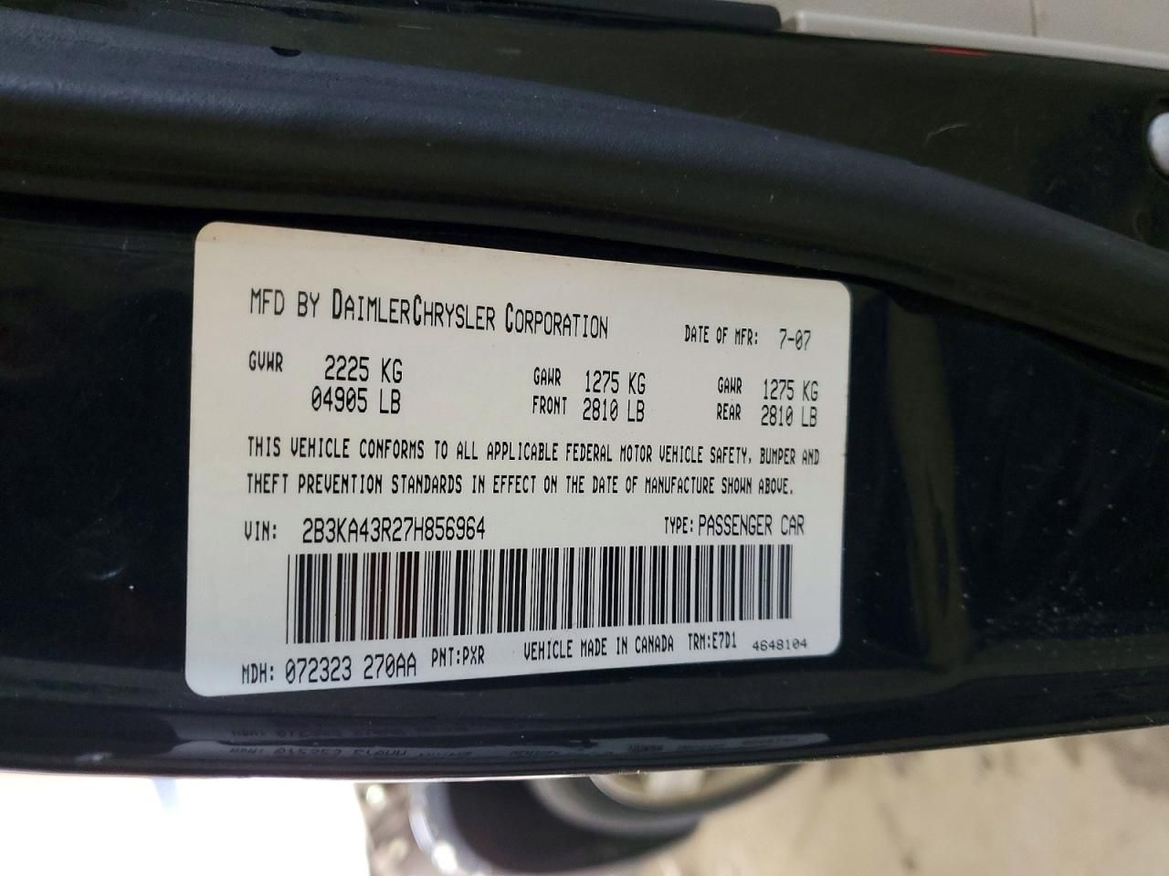 2007 Dodge Charger se