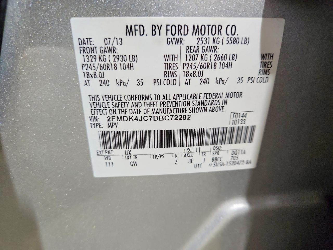 2013 Ford Edge sel