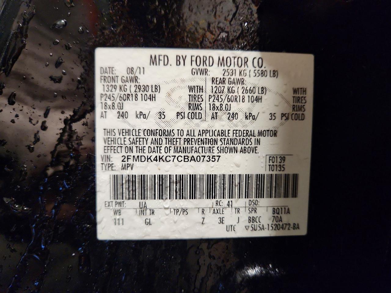 2012 Ford Edge Limited