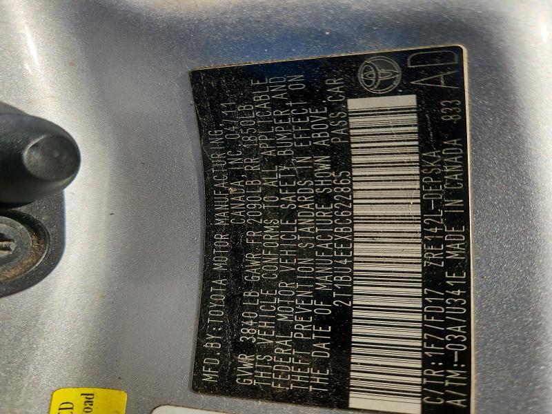 2011 Toyota Corolla Base