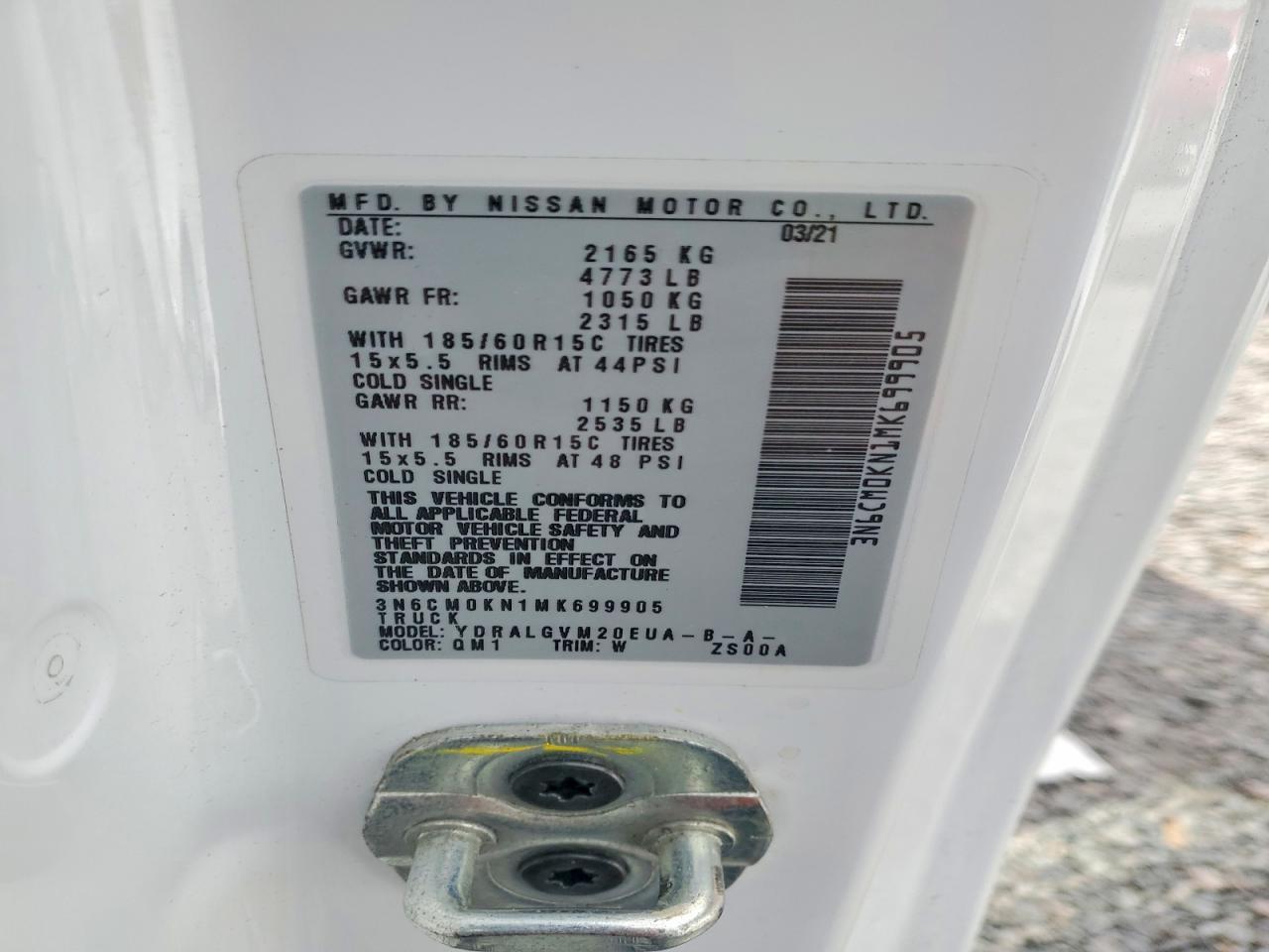 2021 Niss NV200 2.5S