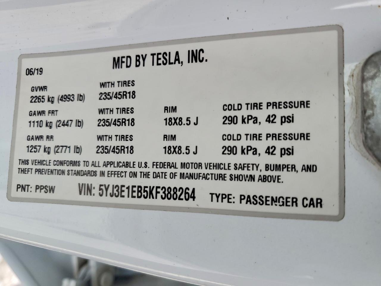 2019 Tesla Model 3
