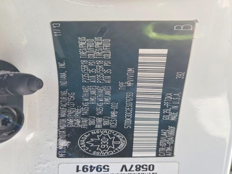 2014 Toyota Sienna xle