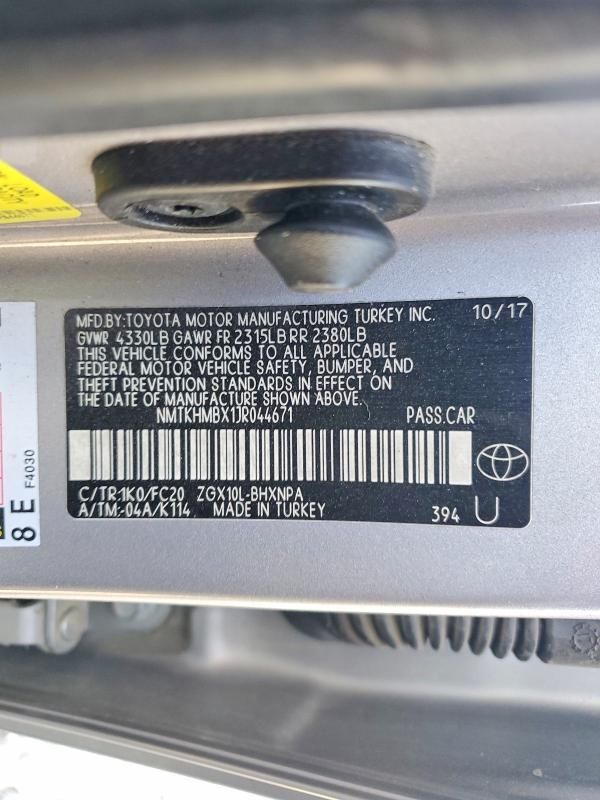 2018 Toyota C-hr xle