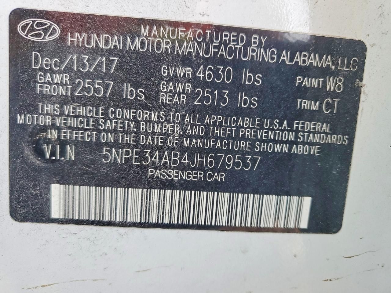 2018 Hyundai Sonata Sport