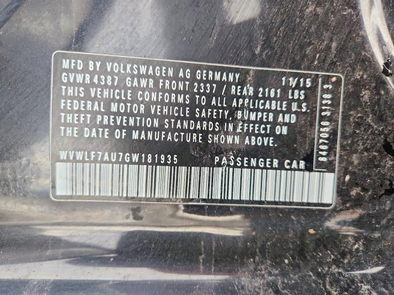 2016 Volkswagen Golf r