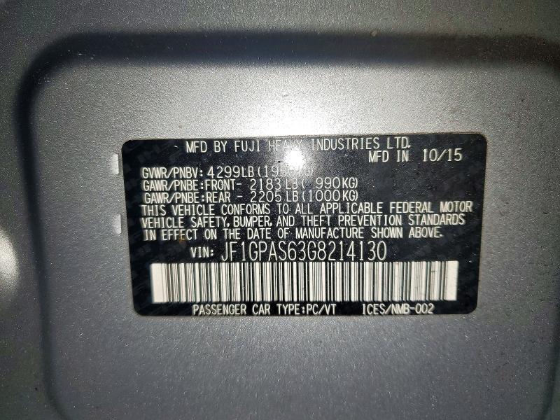 2016 Subaru Impreza Sport