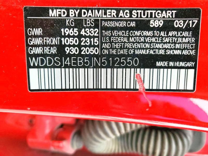 2018 Mercedes-Benz Cla 250