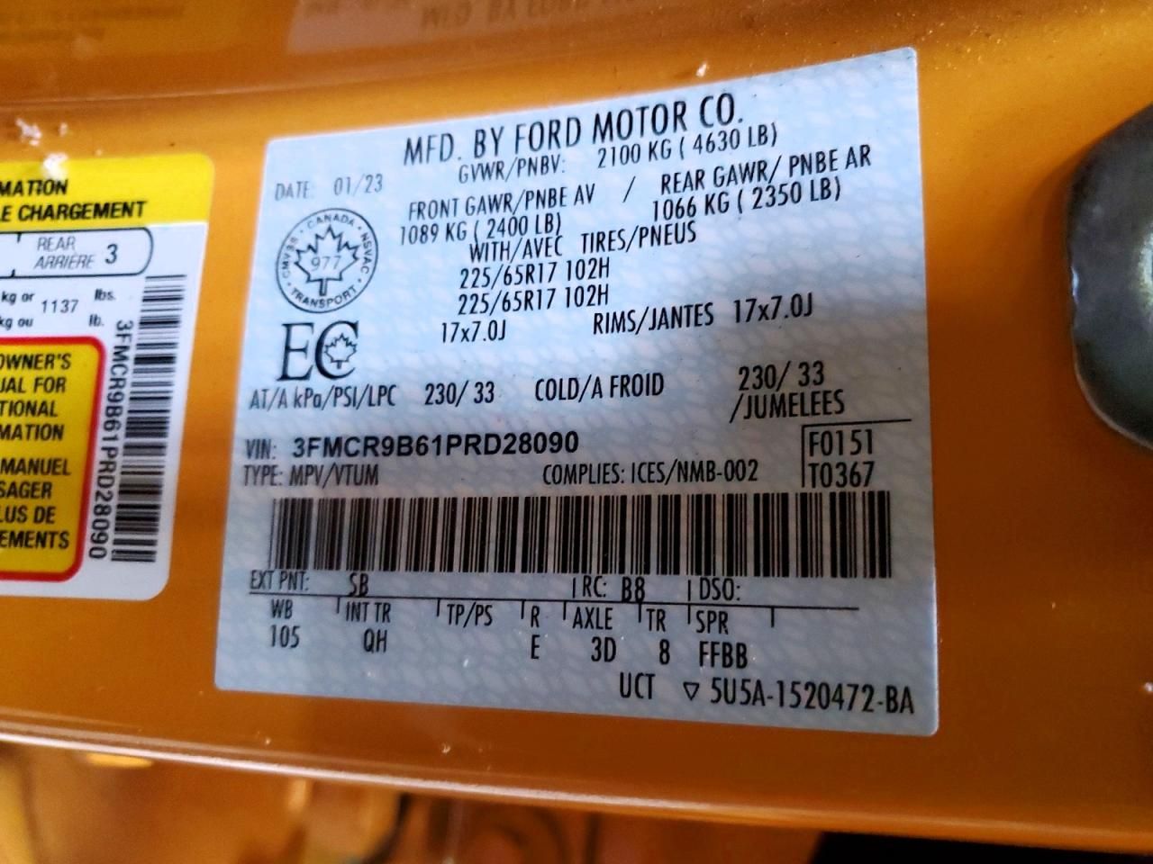 2023 Ford Bronco Sport big Bend