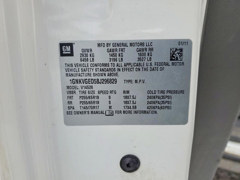 2011 Chevrolet Traverse lt