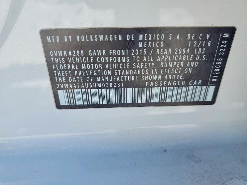 2017 Volkswagen Gti S/se